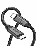 Silkland USB C auf USB C Kabel 2M, 20Gbps USB 3.2 Gen2×2 Datenkabel, Video 5K@60Hz 4K@144Hz Monitor Kabel, 240W PD3.1 USB C Lade- und Datenkabel für MacBook Pro, iPad Pro, iPhone 16/15, Display, SSD