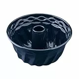 Dr. Oetker Guglhupf Backform Ø 22 cm Back-Liebe Emaille – Schnitt- & kratzfeste Gugelhupf Form mit Emaille – 22er Gugelhupfform in Dunkelblau