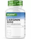 vit4ever L-Arginin - 365 Kapseln - 6000 mg reines L-Arginin pro Tagesdosis - Hergestellt durch pflanzliche Fermentation - Hochdosiert, ohne unnötige Zusätze, vegan