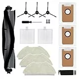 Ersatzteile Zubehör Kompatibel mit Airrobo T20+ T25+ T30+ FIXR T20 Roboter Staubsauger, Ersatzzubehör beinhaltet 1 Rollenbürste, 2 Filter, 3 Seitenbürsten, 3 Staubbeutel, 3 Wischpads, Reinigungsbürste