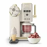 Ninja CREAMi Scoop & Swirl Eismaschine mit 2 Behältern, 13 Funktionen, für Eiscreme, Softeis, Gelato, Sorbet, Milchshakes und mehr, mit Mix-In-Funktion, Stone Gold NC701EUSTGD