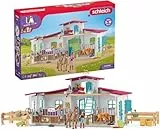 schleich HORSE CLUB | Reiterhof 42567 | Pferdestall mit Hannah, Lisa, 3 Pferden und viel Zubehör | tolles Geschenk für Mädchen und Jungen | Pferde Spielzeug für Kinder ab 5 Jahren | Set aus 115 Teilen