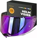 Everalo Visier Kompatibel Mit LS2 FF811 - Vector 2 - Vector II Carbon - Pinlock Ready Helmvisier (Iridium Chrom)