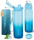 AOPREL Tritan Trinkflasche 1L Kohlensäure Geeignet BPA-frei Auslaufsicher