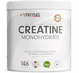 ProFuel Creatin Monohydrat Pulver 500g - Kreatin Monohydrat in mikronisierter Qualität - Creatine-Monohydrate optimal hochdosiert - reines Creatin-Pulver ohne Zusätze, 100 vegan - für 146 Anwendung