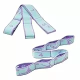 GUTERTOP 2 Stück Yoga Stretching Band, Gymnastikband Elastisch, Dehnungsband mit Schlaufen für Pilates Fitness Stretching Training