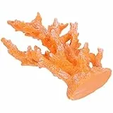 IMIKEYA Künstliche Harz-korallen Skulptur Orange Realistische Aquarium Deko Maritimes Riff Ornament Langlebige Unterwasserpflanze Vielseitiges Fischbecken Highlight Geschenkidee für