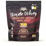 Protero Weide Whey – Ohne Süßstoffe, Füller, Aromen • Nur Molkenprotein aus Weidehaltung + Fruchtpulver • 800g (Dark Fruits)