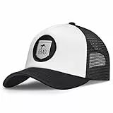 Oblack Trucker Cap Schwarz Cap Herren Classic Black Basecap Herren Kappe Herren mit Schwarz Mütze für Damen Snapback Caps Männer Hut - Baseball Cap