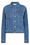 KAFFE Damen Jacke KAvicky Damen Jeansjacke Leichte Denim Übergangs Jacke Lange Ärmel 40, Medium Blue Denim