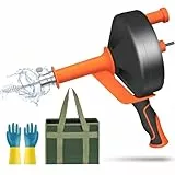 Rohrreinigungsspirale - Ideale Abflussspirale für eine umweltfreundliche Rohrreinigung-10m elektroplattierte Feder - Ideal für Küchen- und Badezimmerabflüsse - Perfektes Werkzeug für DIY-Enthusiasten