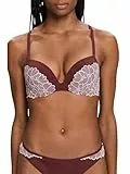 ESPRIT Damen Big Flower Lace Rcs Clas.push Push Up BH, Rust Brown, 80 / 80C EU