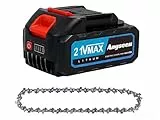 Ersatz-Akku für Mini-Kettensäge (21 V), geeignet für tragbare Mini-Kettensäge mit 6 Zoll (4000 mAh)
