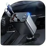 69W Zigarettenanzünder USB C, 4-in-1 USB C Auto Ladegerät mit Einziehbarem Kabel (80cm) KFZ Ladegerät, Auto Schnellladegerät USB Ladekabel Auto für iPhone 17 16 15 14 13 12 Pro Max, Galaxy, Pixel