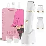 MIFXIN New 3 in 1 Damen Elektrorasierer Lady Bikini Trimmer Damen Rasierer IPX6 Wasserdicht Nass & Trocken Epilierer für Bikini, Achselhöhlen, Beine, Arme, Körper, Gesicht (Weiß)