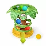 Bright Starts Tropical Twirl 2-in-1 Ballturm mit Lichtern & Musik, 5 Bälle inklusive, Unisex, 6 Monate+