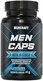 MENCRAFT MEN INTENSE - Männer Kapseln extrastark - DAUERHAFT Rezeptur hochdosiert - mit L-Arginin, Maca, Vitaminen, Ginseng, Ginkgo, 60 Kapseln