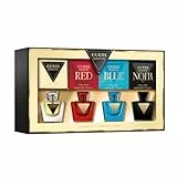 GUESS Parfüm Geschenkset für Damen – 4 Mini Eau de Toilette Sprays (je 7,5 ml): Seductive, Red, Blue, Noir