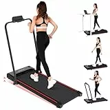 CITYSPORTS Laufband mit Steigung, LED-Anzeige, 1–12 km/h, Walking Pad mit Neigung, Laufband für Zuhause & Büro mit Fernbedienung (Black)