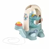 Smoby Little Schildkröte mit Kugelbahn ab 1 Jahr - Nachziehspielzeug inkl. Rollbahn für Kinder ab 12 Monate, Schiebe- & Nachziehtier mit Schnur & 2 großen Kugeln, 28x20x29 cm