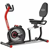 VANNECT Liegeergometer für Zuhause mit 16 verstellbaren Widerstandsstufen, Leise Liegerad Heimtrainer mit Großer Bequem Sitz, App-Konnektivität, Herzfrequenzsensoren, Bis 180kg Ergometer Fahrrad