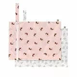 LÄSSIG Nasstasche wiederverwendbar für Kind Baby 2 Stück/Wet Bag Little Forest Rabbit