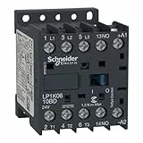 Schneider Electric TeSys Leistungsschütz LP1K, 3-polig, 400V AC3, 24V DC, +1S, 2.2kW, 6A, Artikelnummer LP1K0610BD