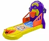 Lexibook, Elektronisches Basketballspiel, Ton- und Lichteffekte, Bewegliches Spielfeld, 3 Schwierigkeitsstufen, 1 bis 4 Spieler, Lila/Gelb, JG910