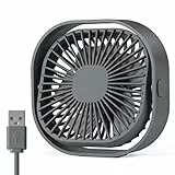 benpen USB Tischventilator Leise Klein,360° Mini Ventilator Grow,Small Table Fan Mit 3 Stufe,BüRo Ventilator,keiner USB Lüfter pflanzen ventilator Schreibtisch Schlafzimmer Zuhause im Freien PC