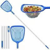 Priksia 183cm Pool Kescher, Poolkescher Feinmaschig mit Teleskopstange, Poolreinigung Pool Zubehör, Teichkescher für Schwimmbad, Teich, Algen & Bestway Pool, Planschbecken, Whirlpool