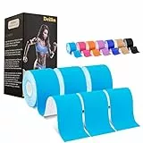 Deilin Kinesiotapes (6m*5cm Ungeschnittene Rolle), wasserfestes & elastisches Kinesiologie Tape, hautfreundlich Kinesio Tapes für den Sport, für Knie, Schulter und Ellenbogen, Muskelstraffende Bänder