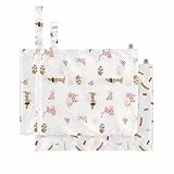 LÄSSIG Nasstasche wiederverwendbar für Kind Baby 2 Stück/Wet Bag Little Mateys spicy orange