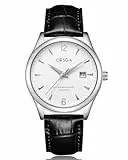 CIVO Herrenuhren Leder Schwarz Minimalistische Klassisch Armbanduhr Herren Analog Wasserdicht Datum Leuchtend Geschenke Uhren für Männer