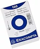 Exacompta 10500SE 100er Pack Premium Karteikarten blanko DIN A7 ideal für die Schule, zum Lernen von Vokabeln und passend zur Bunnybox Lernkartei 74 x 105 mm weiß
