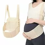 fuxunamz Bauchband Schwangerschaft, Stützgurt Schwangerschaft, Verstellbarer Schwangerschaft Gürtel, Schwangerschaftsgürtel zur Unterstützung von Bauch, Taille und Rücken, Bequem und Atmungsaktiv（XL）