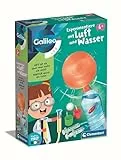 Galileo Lab Experimentiere mit Luft und Wasser - Naturwissenschaftliches Set - Experimentierkasten für Kinder ab 5 Jahren von Clementoni 59379