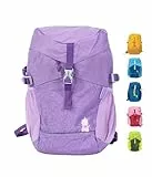 Fabrizio® Kinderrucksack 12L – Leichter & robuster Rucksack für Kinder ab 6 Jahren – Gepolsterte Träger & Brustgurt – Viel Stauraum & reflektierende Elemente – Perfekt für Wanderausflüge – flieder