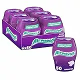Airwaves Kaugummi Zuckerfrei, Cool Cassis Gum, 6 x 50 Dragees, Großpackung Chewing Gum, Mit Natürlichem Menthol, Kaugummi ohne Zucker mit Minz Frische (300 Dragees)
