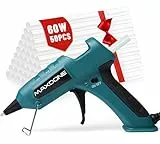 Feuerfest Heißklebepistole mit 50 Heißklebesticks Klebepistole Heissklebepistole 7mm Klebesticks für DIY Kleine Handwerk und schnelle Reparaturen in Haus & Büro - MAXDONE 60W Klebepistolen