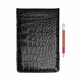 MiOYOOW Golf Scorecard, Großer Leder Golf Score Keeper Card, Scorekartenmappe Scorekartenhalter, Golf Stat Tracker Blatt mit Gummiband für Golf Sportwettkämpfe