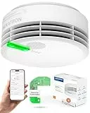 Hekatron Genius Plus X – Rauchmelder vernetzt 10 Jahre Batterie – mit Funkmodul Basis X – Testsieger Stiftung Warentest – Made in Germany – Funkrauchmelder Set – mehrsprachig – 1 Stück