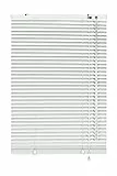 Gardinia Alu-Jalousie, Sicht-, Licht- und Blendschutz, Wand- und Deckenmontage, Alle Montage-Teile inklusive, Aluminium-Jalousie, Weiß, 80 x 240 cm (BxH) 6920