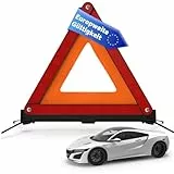 POWR CAR Warndreieck ECE R27 Pannendreieck 2025 - Auto PKW Notfalldreieck gemäß StVO - Unfall & Pannen als Autozubehör