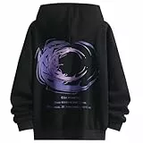 Moshtashio Pullover Herren Hoodie Mit Backprint Kapuzenpullover Hip Hop Hooded Sweatjacke Vintage Coole Langarm Oversized Pulli Streetwear