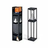 LEDVANCE SMART+ Outdoor Bluetooth Solar-Wegeleuchte, mit warmweißem (3000K) und Farblicht, ohne Strom nutzbar, bis 2,5 Stunden Brenndauer bei 100% Licht, wiederaufladbar mit USB-C Kabel, IP44, schwarz