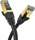 Veetop Cat8 Lan kabel Netzwerkkabel Ethernetkabel Internetkabel Superschnell Flexibel und Robust mit Vergoldetem RJ45