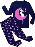 Garsumiss Mädchen Schlafanzug Giraffe Baumwolle Kinder Langarm Pyjama 98 104 110 116 122 128 134 140 146,Pattern2,7 Jahre