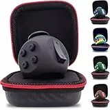 PILPOC theFube Fidget Toy - Premium Qualität Fidget Cube mit Exklusiver Schutzhülle, Anti Stress und ADHS Spielzeug, Fidget Würfel [Schwarz]