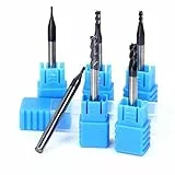 Latinaric 6 pcs 1mm 1.5mm 2mm 2.5mm 3.5mm 4mm Fräser Bits Werkzeuge 4 Flöte End Mill Fräser