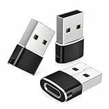 Basesailor für Apple Watch 11 Series Adapter,USB auf USB C Adapter 3Pack,Typ-C Buchse zu A Stecker Ladekabel für Galaxy A54 A35 A25 A15 A05s A34 A14,S24 S23 S22 S21 Ultra FE,Z Flip Fold 6 5,iPhone 17